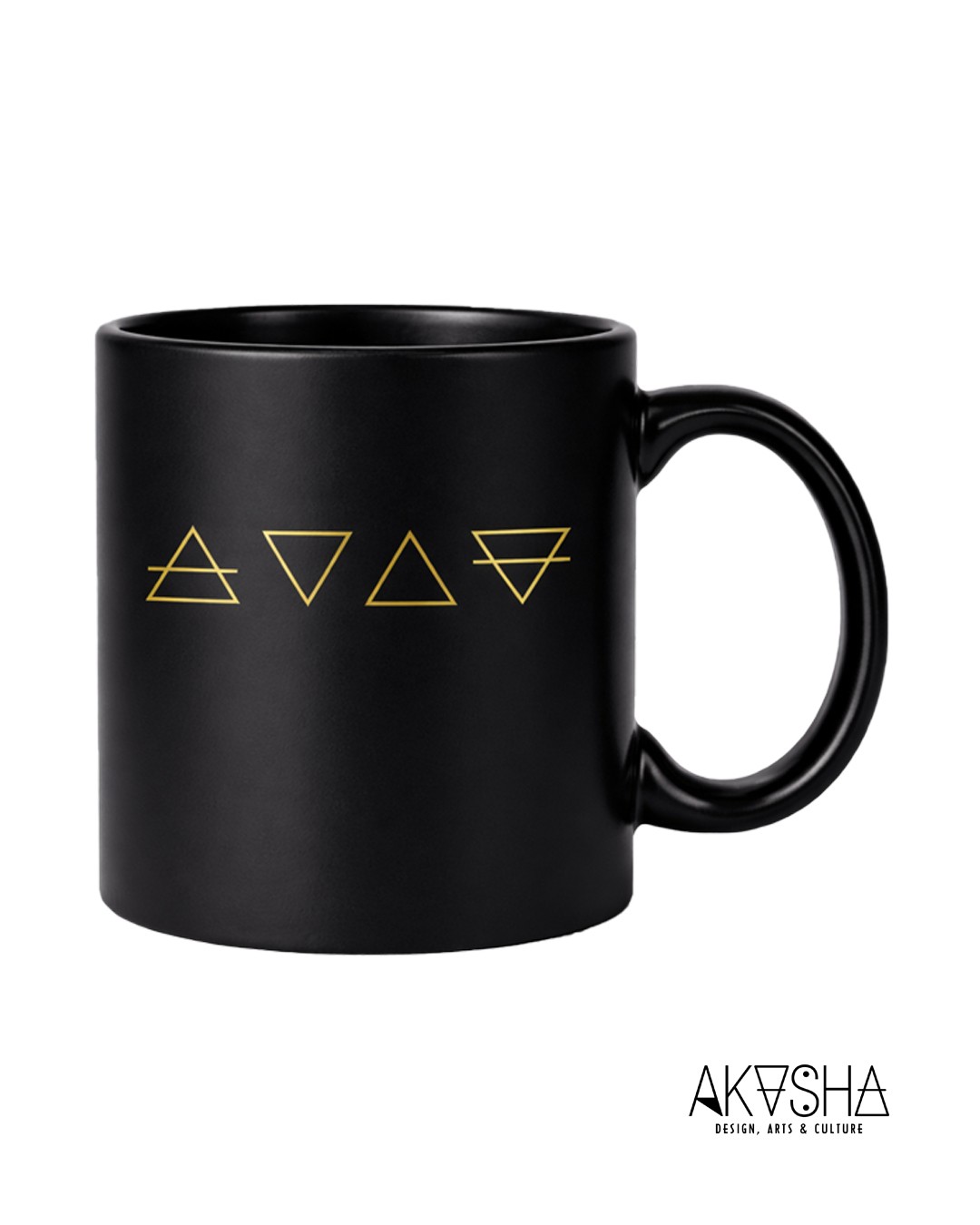 4 Elements | Mug Black | AKASHA Designs